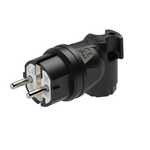 Prise Schuko coudée 90º 16A.