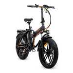Vélo électrique YOU-RIDE Texas roue urbaine 20” bâti. amovible noir