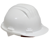 Casque de protection plastique blanc