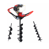 Tarière thermique à essence avec 3 forets, 51.7CC 1.85Kw