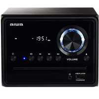 Chaîne hifi Aiwa MSBTU-300 Micro Hi-Fi Bluetooth/CD/USB 20W noir