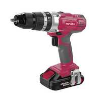 Perceuse-visseuse Hammer 16,0 volts Lithium 2,0 Ah avec mallette et 2 piles
