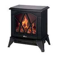 Chauffage décoratif cheminée électrique à effet de flamme et bois 1800 W