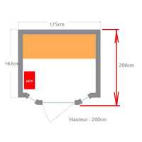 Sauna Vapeur ZEN - 4 Places – Poêle Harvia inclus