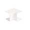 Courbe sortie de mur pour goulotte 90 x 65 blanche