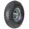 Roue Pneumatique Sac Roue Jante Galvanisée Axe Décentré Ø 20 mm.